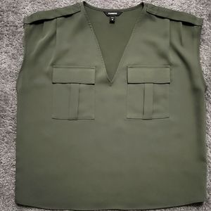 Medium, Army Green, Express Top